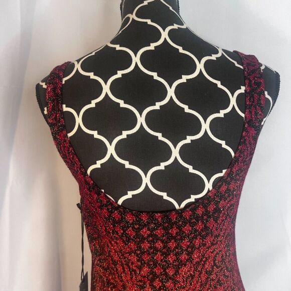 Rock & Republic NWT Baroque Deluxe Bodycon Glittery Abstract Tank Dress Sz Large - Picture 5 of 9